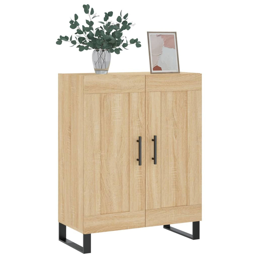 Dressoir 69,5X34X90 Cm Bewerkt Hout Kleurig Sonoma eiken