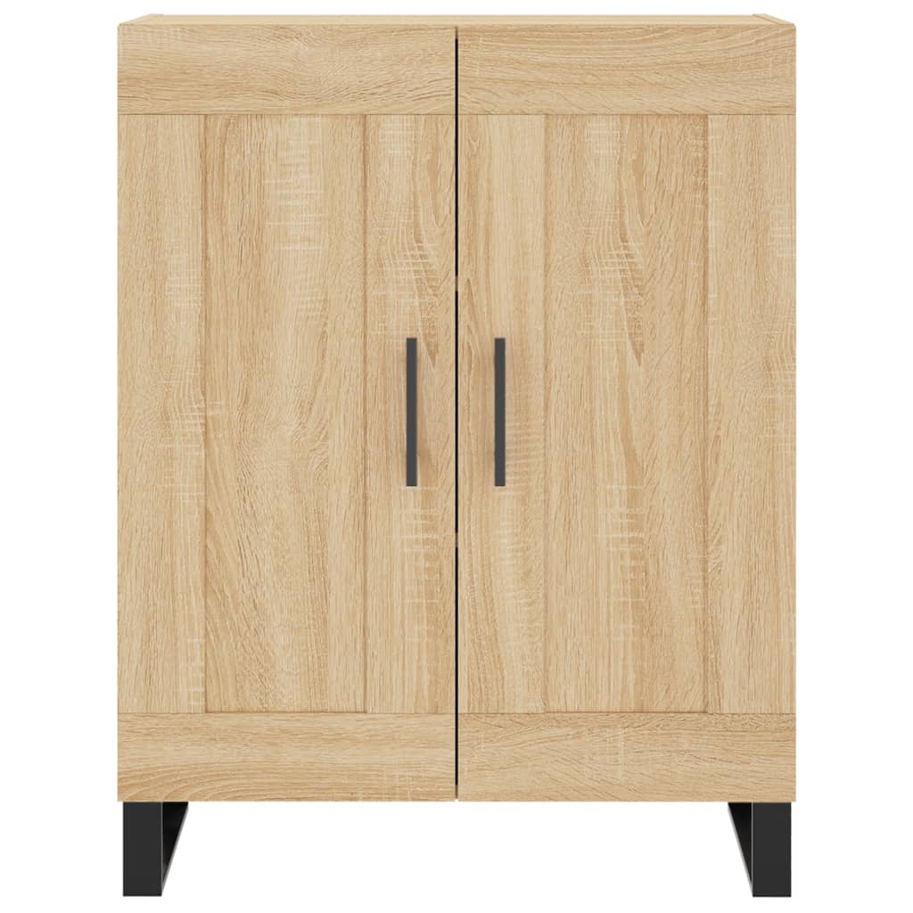 Dressoir 69,5X34X90 Cm Bewerkt Hout Kleurig Sonoma eiken