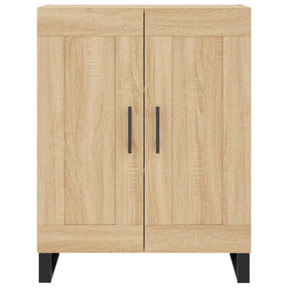 Dressoir 69,5X34X90 Cm Bewerkt Hout Kleurig Sonoma eiken