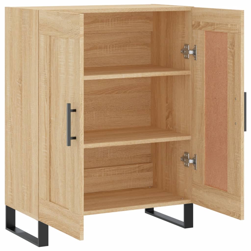 Dressoir 69,5X34X90 Cm Bewerkt Hout Kleurig Sonoma eiken