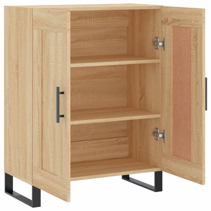 Dressoir 69,5X34X90 Cm Bewerkt Hout Kleurig Sonoma eiken