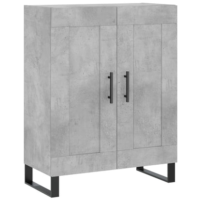 Dressoir 69,5X34X90 Cm Bewerkt Hout Betongrijs