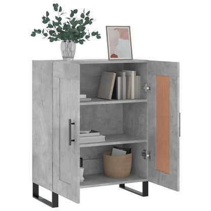 Dressoir 69,5X34X90 Cm Bewerkt Hout Betongrijs