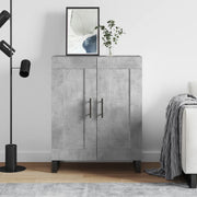 Sideboard 69.5x34x90 cm distressed wood concrete grey