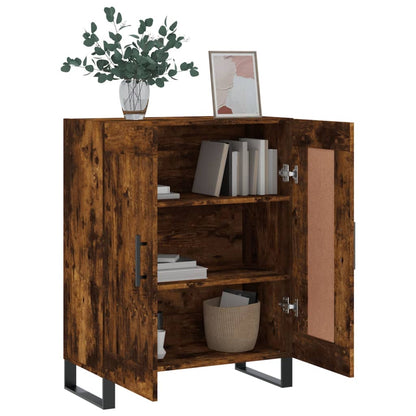 Dressoir 69,5X34X90 Cm Bewerkt Hout Kleurig Gerookt eiken
