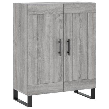 Dressoir 69,5X34X90 Cm Bewerkt Hout Eikenkleurig Grijs sonoma