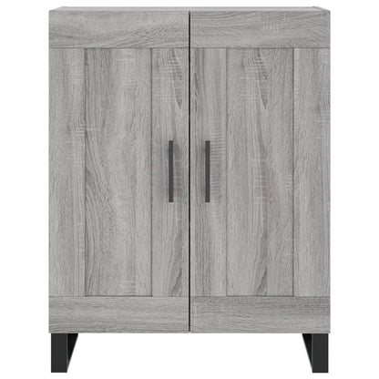 Dressoir 69,5X34X90 Cm Bewerkt Hout Eikenkleurig Grijs sonoma