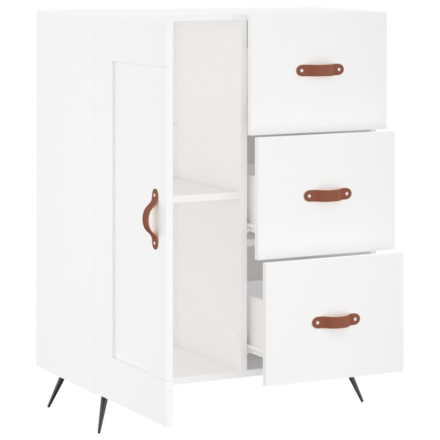 Dressoir 69,5X34X90 Cm Bewerkt Hout Wit