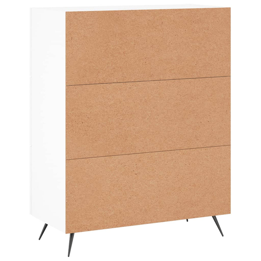 Dressoir 69,5X34X90 Cm Bewerkt Hout Wit