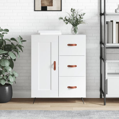 Dressoir 69,5X34X90 Cm Bewerkt Hout Wit