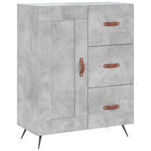 Dressoir 69,5X34X90 Cm Bewerkt Hout Betongrijs