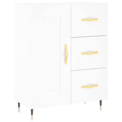 Dressoir 69,5X34X90 Cm Bewerkt Hout Wit