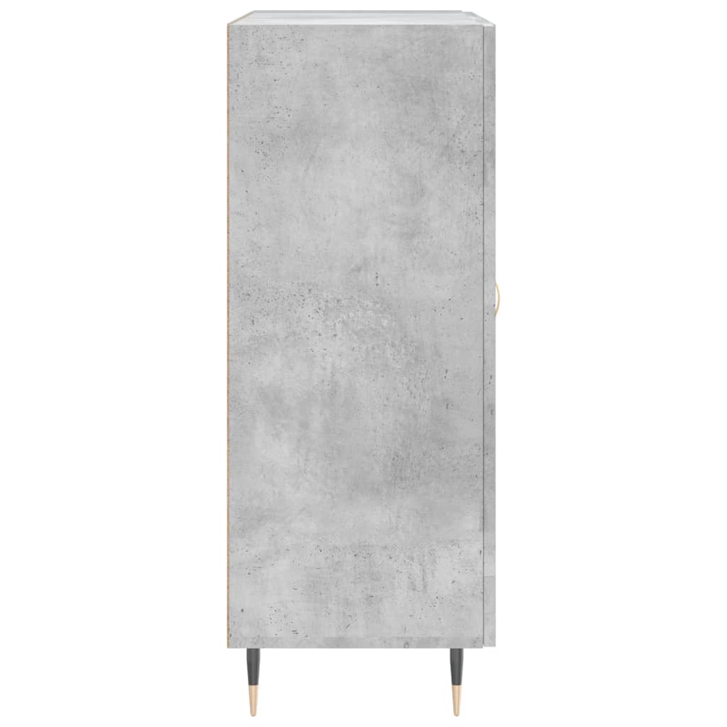 Dressoir 69,5X34X90 Cm Bewerkt Hout Betongrijs