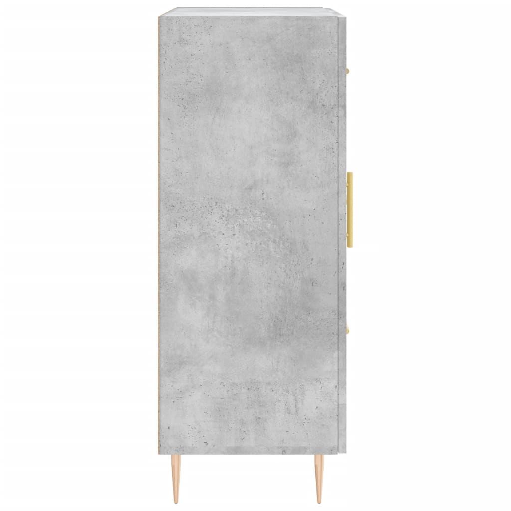Dressoir 69,5X34X90 Cm Bewerkt Hout Betongrijs