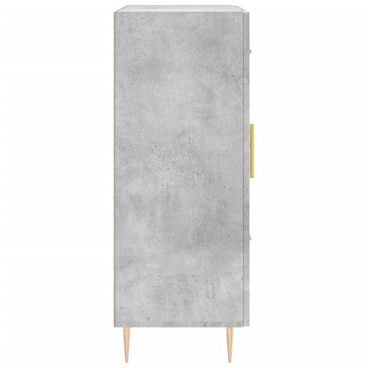 Dressoir 69,5X34X90 Cm Bewerkt Hout Betongrijs