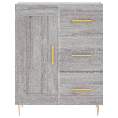 Dressoir 69,5X34X90 Cm Bewerkt Hout Grijs Sonoma Eikenkleurig