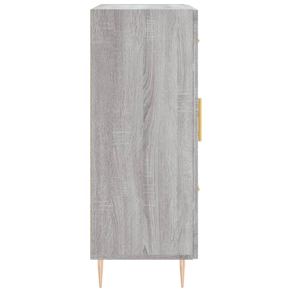 Dressoir 69,5X34X90 Cm Bewerkt Hout Grijs Sonoma Eikenkleurig