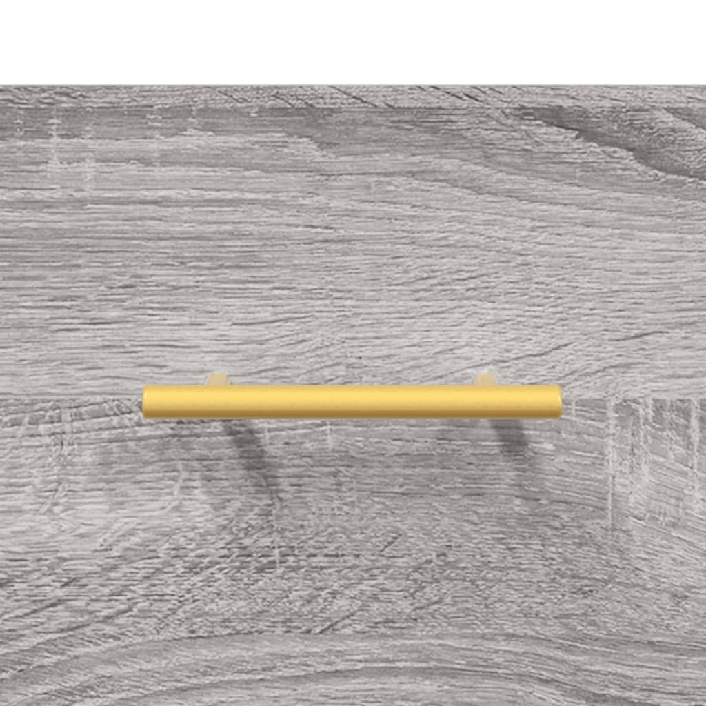 Dressoir 69,5X34X90 Cm Bewerkt Hout Grijs Sonoma Eikenkleurig