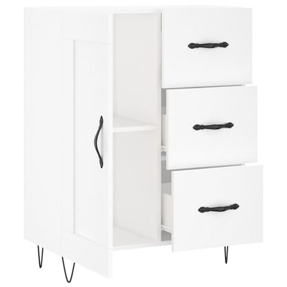 Dressoir 69,5X34X90 Cm Bewerkt Hout Wit