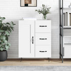 Dressoir 69,5x34x90 cm bewerkt hout wit