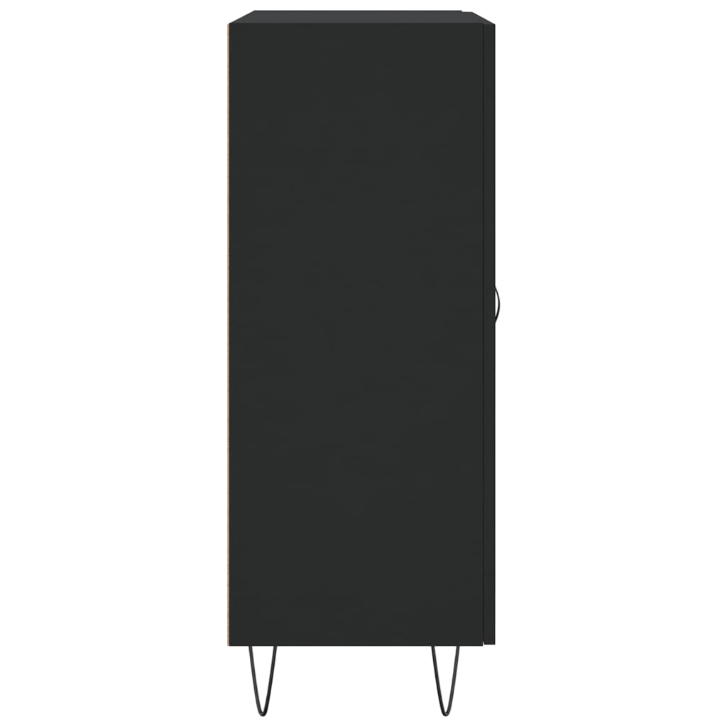 Dressoir 69,5X34X90 Cm Bewerkt Hout Zwart
