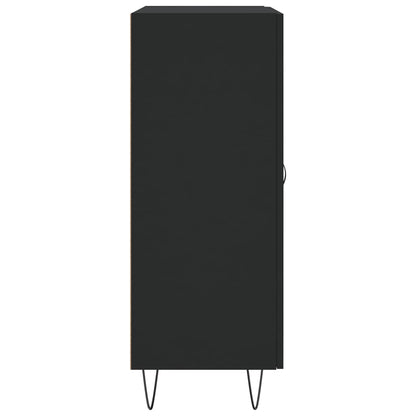 Dressoir 69,5X34X90 Cm Bewerkt Hout Zwart