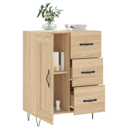 Dressoir 69,5X34X90 Cm Bewerkt Hout Sonoma Eikenkleurig