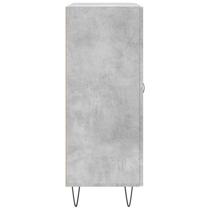 Dressoir 69,5X34X90 Cm Bewerkt Hout Betongrijs