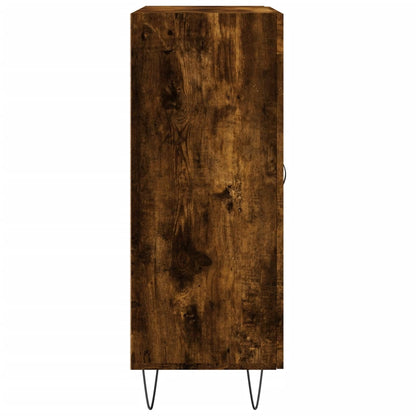 Dressoir 69,5X34X90 Cm Bewerkt Hout Kleurig Gerookt eiken