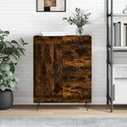 Dressoir 69,5x34x90 cm bewerkt hout gerookt eiken
