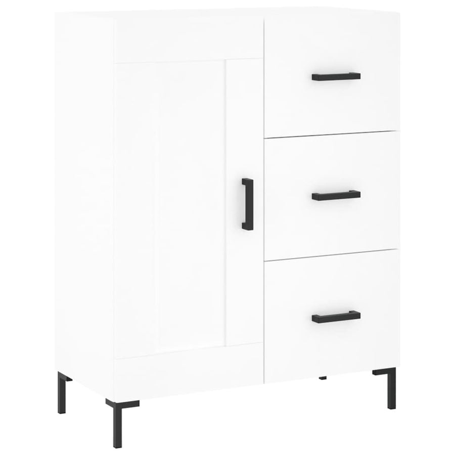 Dressoir 69,5X34X90 Cm Bewerkt Hout Wit