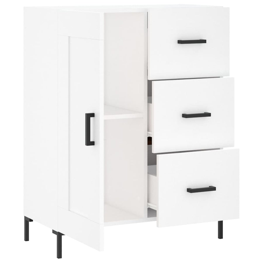 Dressoir 69,5X34X90 Cm Bewerkt Hout Wit