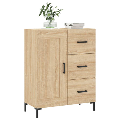 Dressoir 69,5X34X90 Cm Bewerkt Hout Kleurig Sonoma eiken
