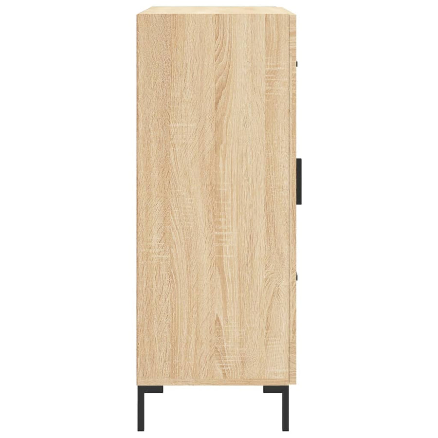 Dressoir 69,5X34X90 Cm Bewerkt Hout Kleurig Sonoma eiken