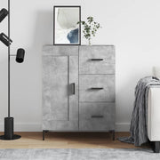 Sideboard 69.5x34x90 cm distressed wood concrete grey