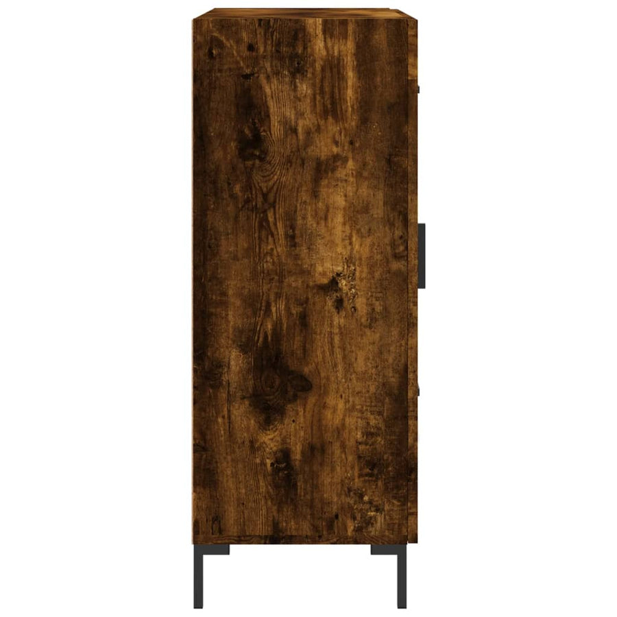 Dressoir 69,5X34X90 Cm Bewerkt Hout Gerookt Eikenkleurig