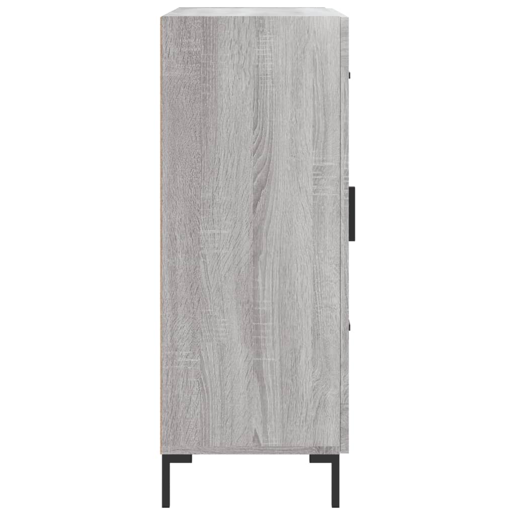 Dressoir 69,5X34X90 Cm Bewerkt Hout Eikenkleurig Grijs sonoma