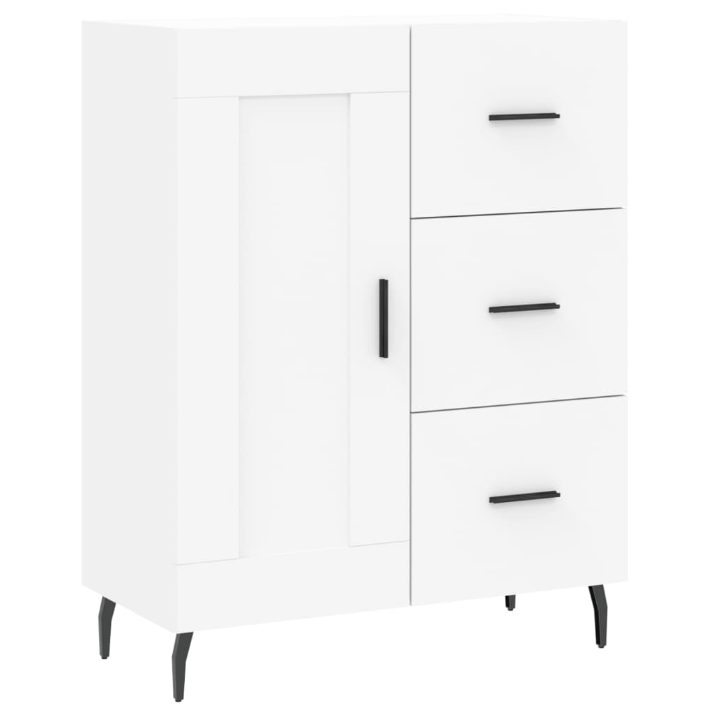 Dressoir 69,5X34X90 Cm Bewerkt Hout Wit