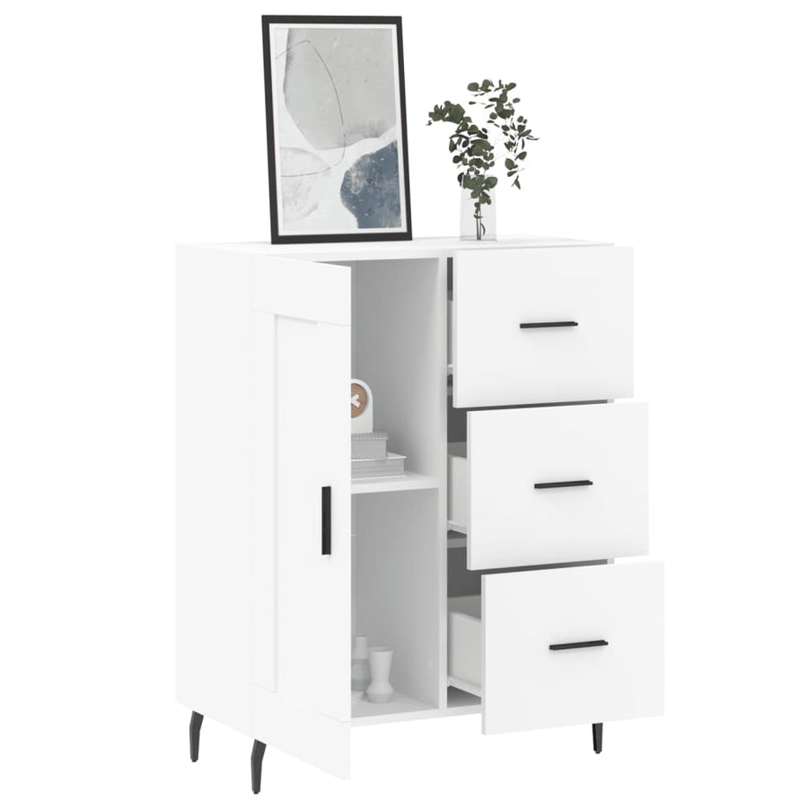 Dressoir 69,5X34X90 Cm Bewerkt Hout Wit