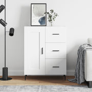 Sideboard 69.5x34x90 cm distressed white wood