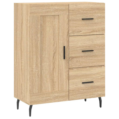 Dressoir 69,5X34X90 Cm Bewerkt Hout Kleurig Sonoma eiken