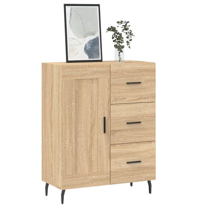Dressoir 69,5X34X90 Cm Bewerkt Hout Kleurig Sonoma eiken