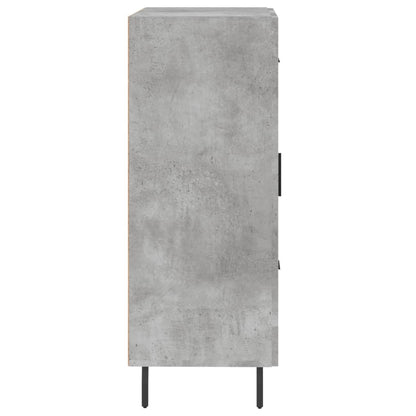Dressoir 69,5X34X90 Cm Bewerkt Hout Betongrijs