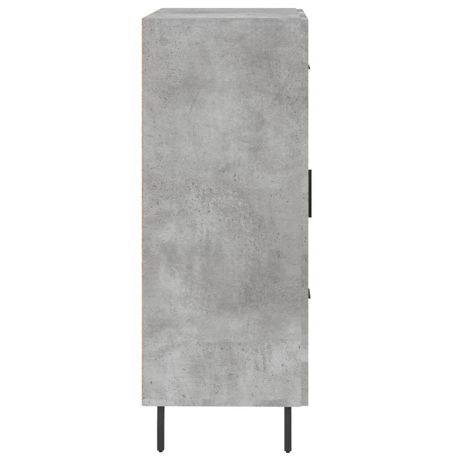 Dressoir 69,5X34X90 Cm Bewerkt Hout Betongrijs