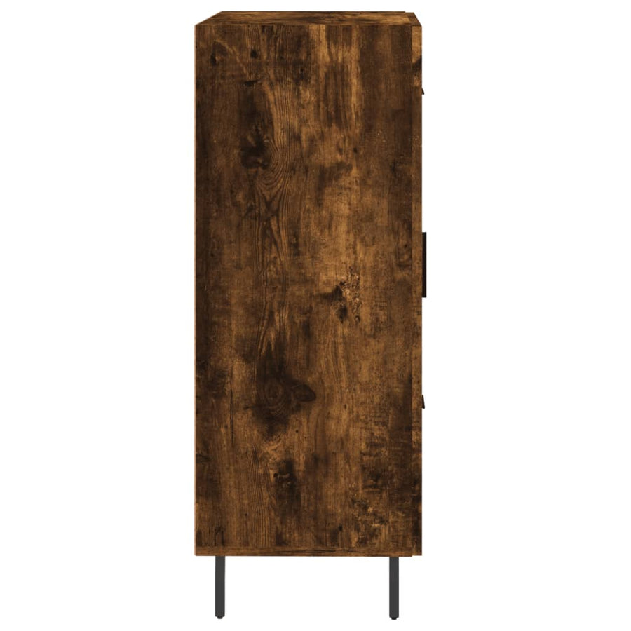 Dressoir 69,5X34X90 Cm Bewerkt Hout Kleurig Gerookt eiken