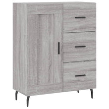 Dressoir 69,5X34X90 Cm Bewerkt Hout Eikenkleurig Grijs sonoma