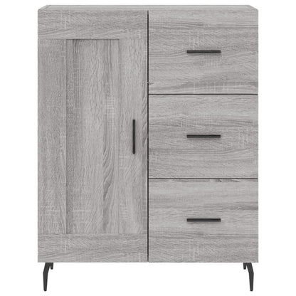 Dressoir 69,5X34X90 Cm Bewerkt Hout Eikenkleurig Grijs sonoma