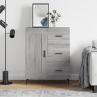 Sideboard 69.5x34x90 cm engineered wood grey Sonoma oak look
