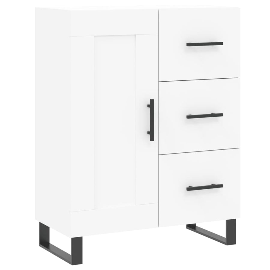 Dressoir 69,5X34X90 Cm Bewerkt Hout Wit