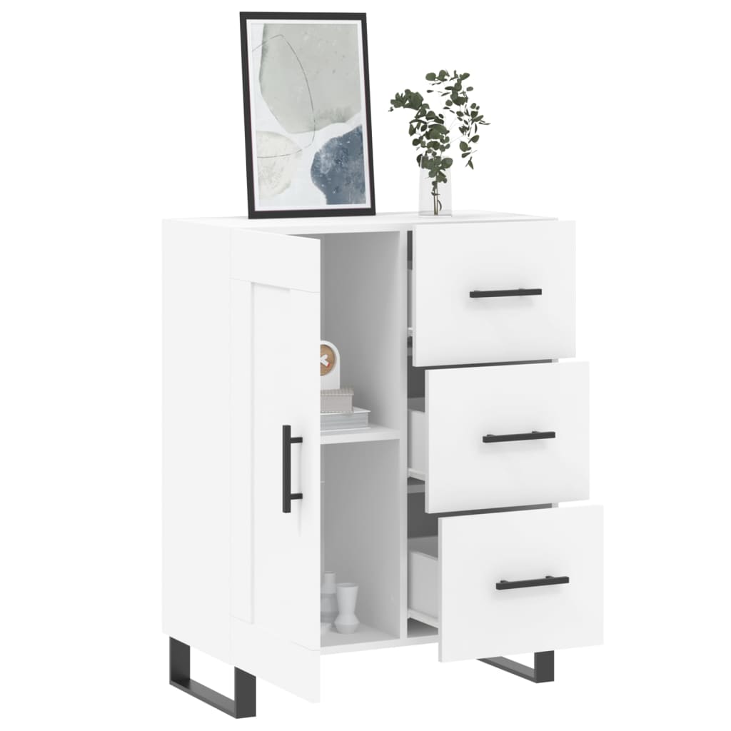 Dressoir 69,5X34X90 Cm Bewerkt Hout Wit